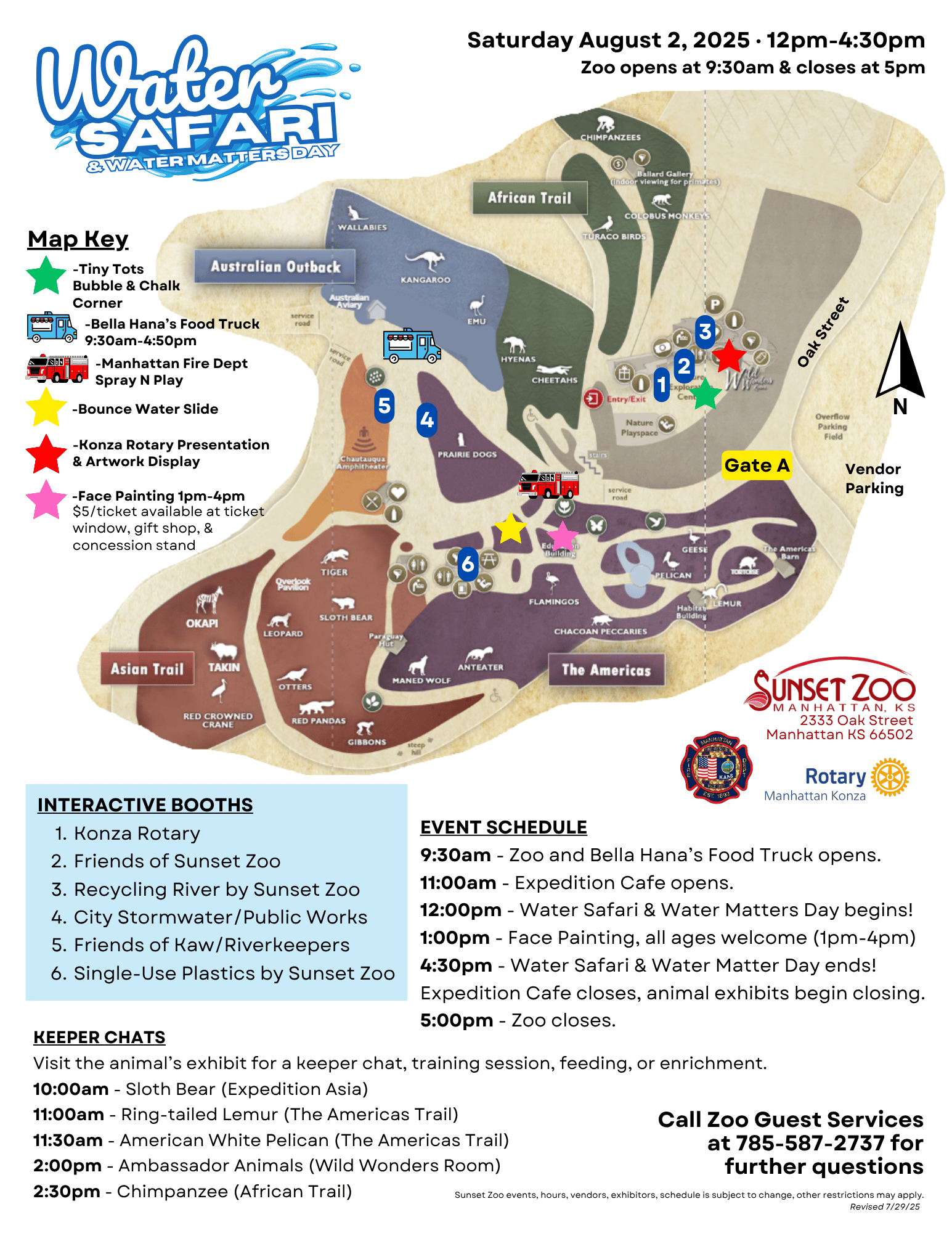 2025 map for water safari & water matters day